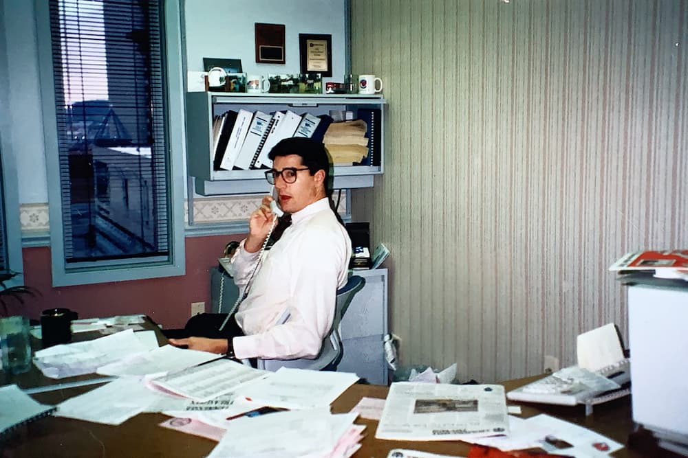 freight brokerage - michael in old office